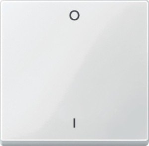 Фото Schneider Electric System M MTN432219 Клавиша одиночная "вкл/выкл" (полярно-белая)