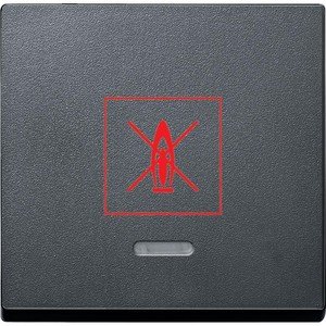 Фото Schneider Electric System M MTN3307-0414 Клавиша одиночная с линзой "Нагреватель" (индикация, антрацит)