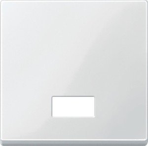 Фото Schneider Electric System M MTN432819 Клавиша одиночная с окошком (индикация, полярно-белая)