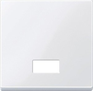 Фото Schneider Electric System M MTN432825 Клавиша одиночная с окошком (индикация, белая)