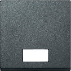 Фото Schneider Electric System M MTN433814 Клавиша одиночная с окошком (индикация, антрацит)