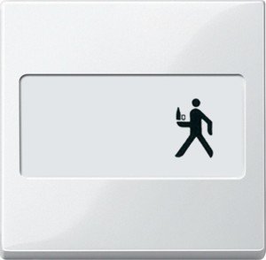 Фото Schneider Electric System M MTN432319 Клавиша одиночная с полем для написи (полярно-белая)