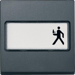 Фото Schneider Electric System M MTN433314 Клавиша одиночная с полем для написи (антрацит)