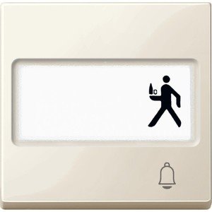 Фото Schneider Electric System M MTN3365-0344 Клавиша одиночная с полем для написи "Звонок" (бежевая)