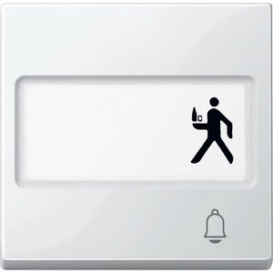 Фото Schneider Electric System M MTN3365-0319 Клавиша одиночная с полем для написи "Звонок" (полярно-белая)