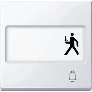Фото Schneider Electric System M MTN3365-0325 Клавиша одиночная с полем для написи "Звонок" (белая)
