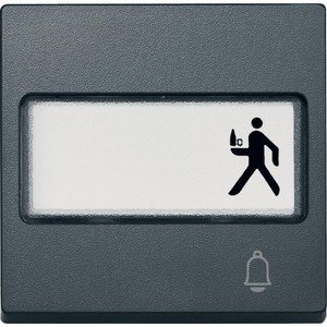 Фото Schneider Electric System M MTN3365-0414 Клавиша одиночная с полем для написи "Звонок" (антрацит)