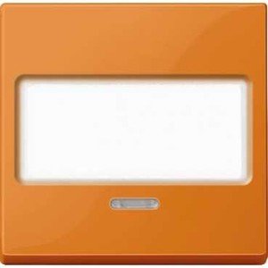 Фото Schneider Electric System M MTN3370-0302 Клавиша одиночная с полем для написи и окошком (индикация, оранжевая)