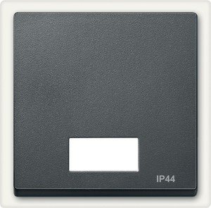 Фото Schneider Electric System M MTN433714 Клавиша одиночная с окошком (IP44, индикация, антрацит)