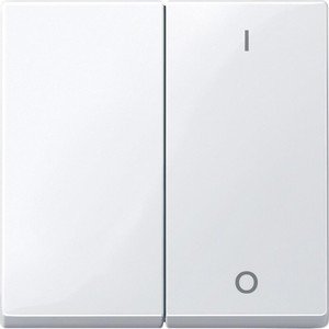 Фото Schneider Electric System M MTN312725 Клавиша двойная "вкл/выкл" (белая)