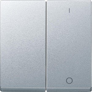 Фото Schneider Electric System M MTN312060 Клавиша двойная "вкл/выкл" (алюминий)