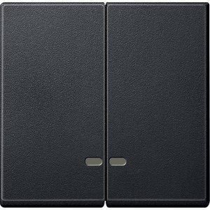 Фото Schneider Electric System M MTN3420-0144 Клавиша двойная с окошком (индикация, антрацит)