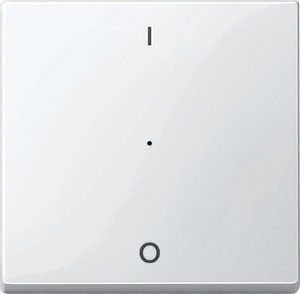 Фото Schneider Electric System M MTN619319 Клавиша одиночная "I/O" (KNX, полярно-белая)