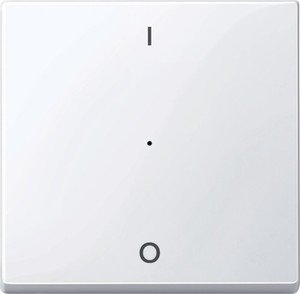 Фото Schneider Electric System M MTN619325 Клавиша одиночная "I/O" (KNX, белая)