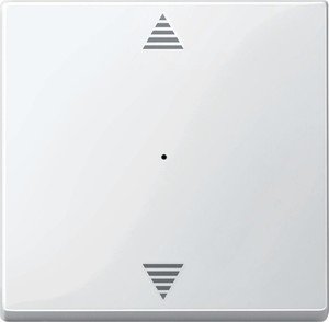 Фото Schneider Electric System M MTN619419 Клавиша одиночная со стрелками вверх/вниз (KNX, полярно-белая)