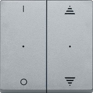 Фото Schneider Electric System M MTN625660 Клавиша двойная "I/O" со стрелками вверх/вниз (KNX, алюминий)