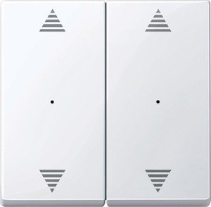 Фото Schneider Electric System M MTN619725 Клавиша двойная со стрелками вверх/вниз (KNX, белая)