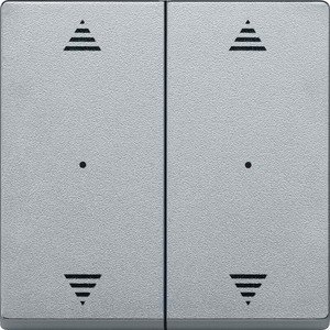 Фото Schneider Electric System M MTN625860 Клавиша двойная со стрелками вверх/вниз (KNX, алюминий)