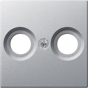 Фото Schneider Electric System M MTN4122-0460 Крышка розетки телевизионной (2xTV/SAT, алюминий)