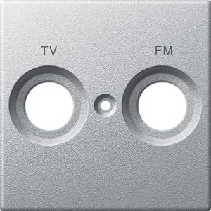 Фото Schneider Electric System M MTN299560 Крышка розетки телевизионной (2xTV/Radio, алюминий)