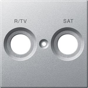 Фото Schneider Electric System M MTN299260 Крышка розетки телевизионной (Radio/TV+SAT, алюминий)