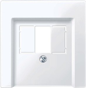 Фото Schneider Electric System M MTN296025 Крышка розетки информационной (Audio/USB, белая)