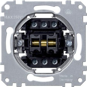 Фото Schneider Electric System M QuickFlex MTN312000 Выключатель двухклавишный (10 А, 1P+2P, механизм, скрытая установка)