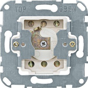 Фото Schneider Electric System M QuickFlex MTN318501 Выключатель двухкнопочный для рольставней с фиксатором положения для замочного цилиндра и фиксатором положения (10 А, механизм, скрытая установка)