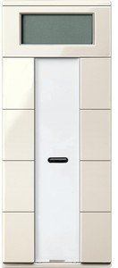 Фото Schneider Electric System M Plus MTN6214-0344 Выключатель четырехкнопочный с терморегулятором (KNX, под рамку, индикация, скрытая установка, бежевый)