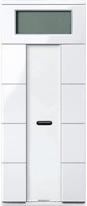 Фото Schneider Electric System M Plus MTN6214-0325 Выключатель четырехкнопочный с терморегулятором (KNX, под рамку, индикация, скрытая установка, белый)