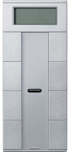 Фото Schneider Electric System M Plus MTN6214-0460 Выключатель четырехкнопочный с терморегулятором (KNX, под рамку, индикация, скрытая установка, алюминий)