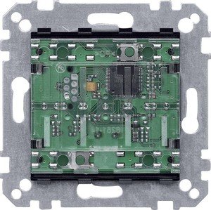 Фото Schneider Electric System M MTN625199 Выключатель однокнопочный (KNX, механизм, индикация, скрытая установка)