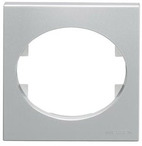 Фото ABB Tacto 5571 PL Рамка 1-постовая (горизонт, серебро)