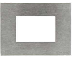 Фото ABB Zenit 2CLA247300N4001 Рамка 1.5 поста итальянского стандарта (3 модуля, сталь)