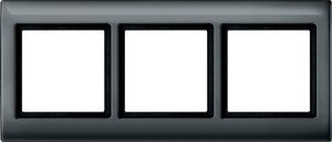 Фото Schneider Electric Merten Aquadesign MTN400314 Рамка 3-постовая (IP44, универсальная, антрацит)