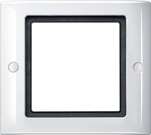 Фото Schneider Electric Merten Aquadesign MTN401119 Рамка 1-постовая (IP44, универсальная, винтовое крепление, полярно-белая)