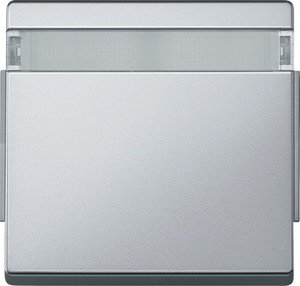 Фото Schneider Electric Merten Aquadesign MTN343960 Клавиша одиночная с полем для надписи (IP44, алюминий)