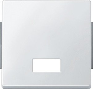 Фото Schneider Electric Merten Aquadesign MTN343819 Клавиша одиночная с окошком для символа (IP44, полярно-белая)