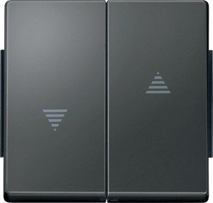 Фото Schneider Electric Merten Aquadesign MTN343414 Клавиша двойная для рольставней (IP44, антрацит)