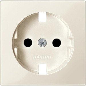 Фото Schneider Electric System M MTN2330-0344 Крышка розетки (2P+E, шторки, бежевая)