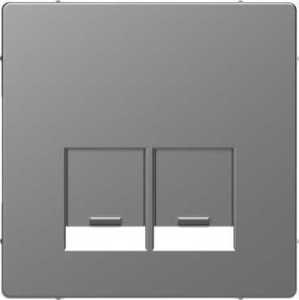 Фото Merten D-Life MTN4572-6036 Крышка розетки компьютерной (RJ45, нержавеющая сталь)