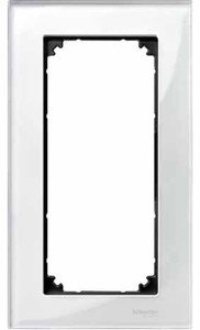 Фото Schneider Electric Merten M-Elegance MTN404819 Рамка 2-постовая (универсальная, без перегородки, бриллиант)
