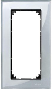 Фото Schneider Electric Merten M-Elegance MTN4025-3260 Рамка 2-постовая (универсальная, без перегородки, алмаз)