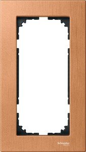 Фото Schneider Electric Merten M-Elegance MTN4058-3470 Рамка 2-постовая (универсальная, без перегородки, бук)