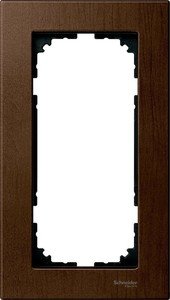 Фото Schneider Electric Merten M-Elegance MTN4058-3473 Рамка 2-постовая (универсальная, без перегородки, орех)