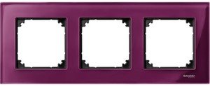 Фото Schneider Electric Merten M-Elegance MTN4030-3206 Рамка 3-постовая (универсальная, рубин)