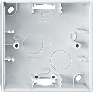 Фото Schneider Electric Merten M-Elegance MTN524119 Коробка для наружного монтажа (универсальная, полярно-белая)