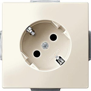 Фото Schneider Electric Merten Artec/Antique MTN2370-4044 Розетка с заземляющим контактом (16 А, 45°, под рамку, шторки, скрытая установка, бежевая)