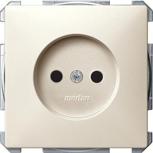 Фото Schneider Electric Merten Artec/Antique MTN2000-4044 Розетка без заземляющего контакта (16 А, под рамку, скрытая установка, бежевая)