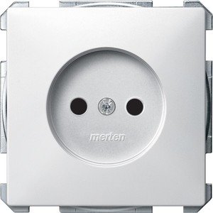 Фото Schneider Electric Merten Artec/Antique MTN2000-4019 Розетка без заземляющего контакта (16 А, под рамку, скрытая установка, полярно-белая)